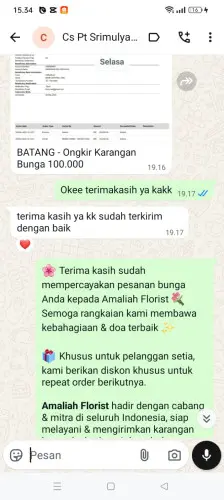 Testimonial Papan Bunga sukacai