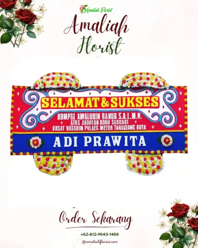 Karangan Bunga Ucapan Selamat sukacai