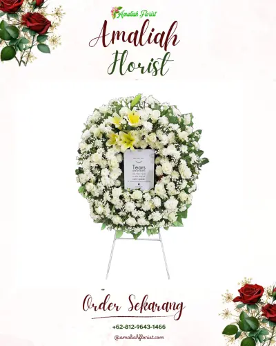 Krans Bunga Duka Cita sukacai